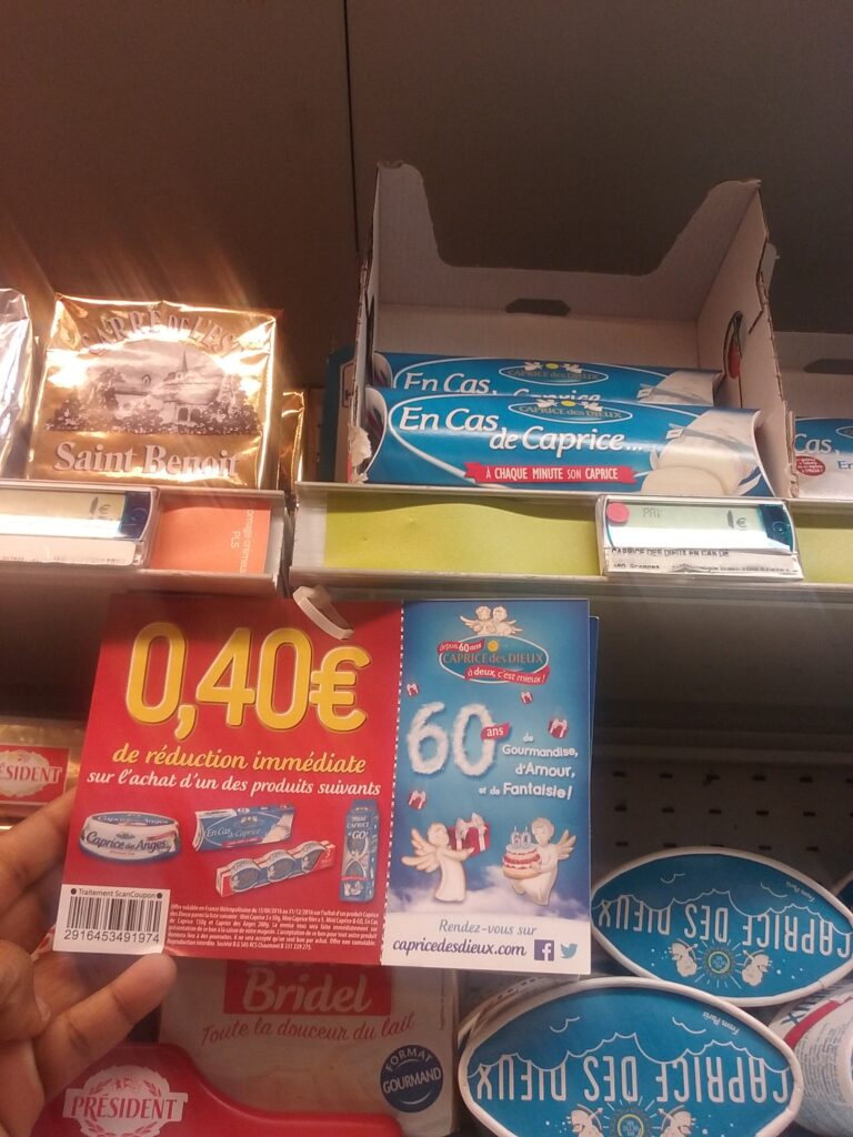 Bon de réduction fromage Caprice des Dieux de 0,40€