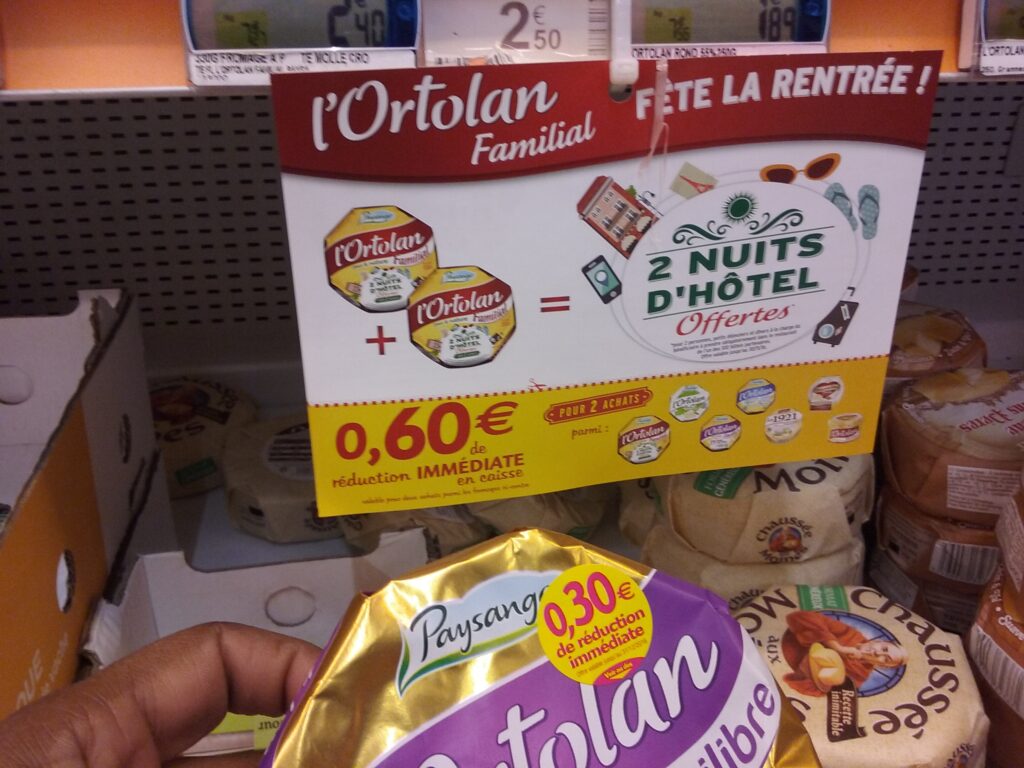 bon de réduction sur un portant à cumuler avec une réduction stickers
